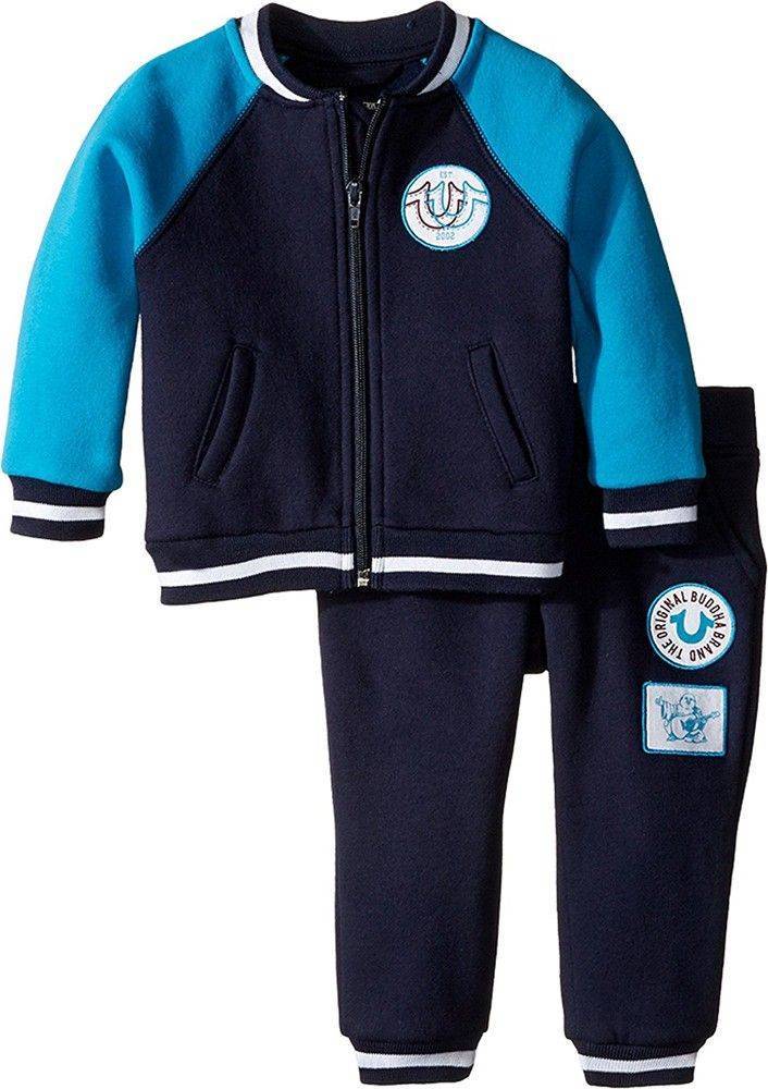 ΦΟΡΜΑ TRUE RELIGION JOGGER TR146ST27 ΜΠΛΕ ΣΚΟΥΡΟ/ΓΑΛΑΖΙΟ (80ΕΚ.)-(9-12ΜΗΝΩΝ)