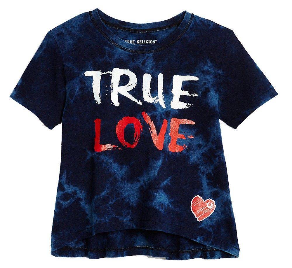 TRUE RELIGION T-SHIRT TRUE RELIGION TRUE LOVE DRAPE TR617SK06 ΜΠΛΕ (116ΕΚ.)-(6ΕΤΩΝ)