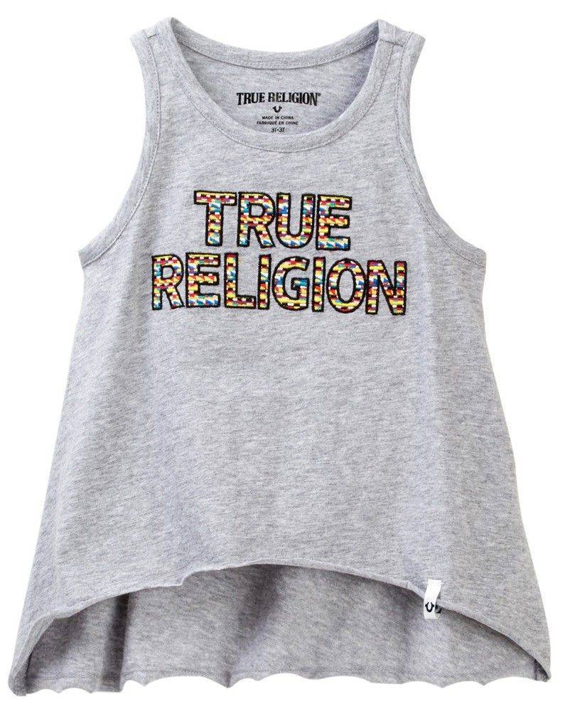 TOP TRUE RELIGION AZTEC TANK TR617SK07 ΓΚΡΙ ΜΕΛΑΝΖΕ (116ΕΚ.)-(6ΕΤΩΝ) TRUE RELIGION