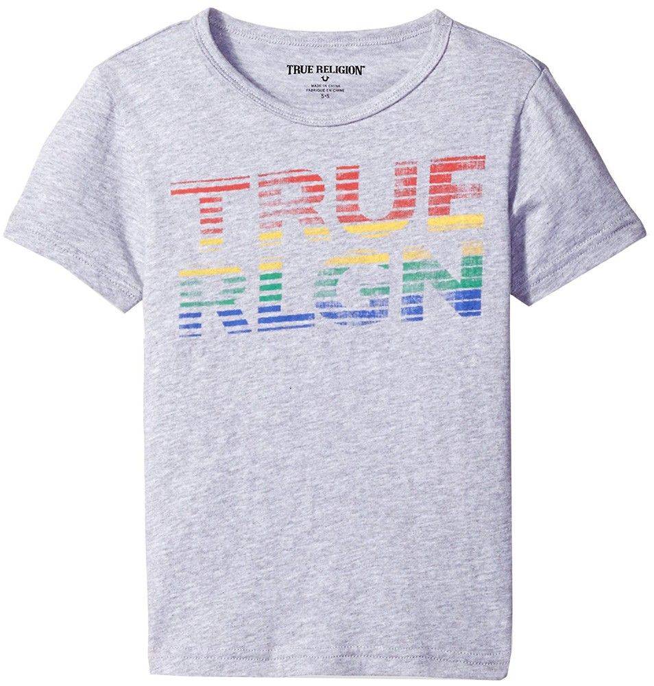 T-SHIRT TRUE RELIGION RETRO TR717TE02 ΓΚΡΙ ΜΕΛΑΝΖΕ (116ΕΚ.)-(6ΕΤΩΝ)