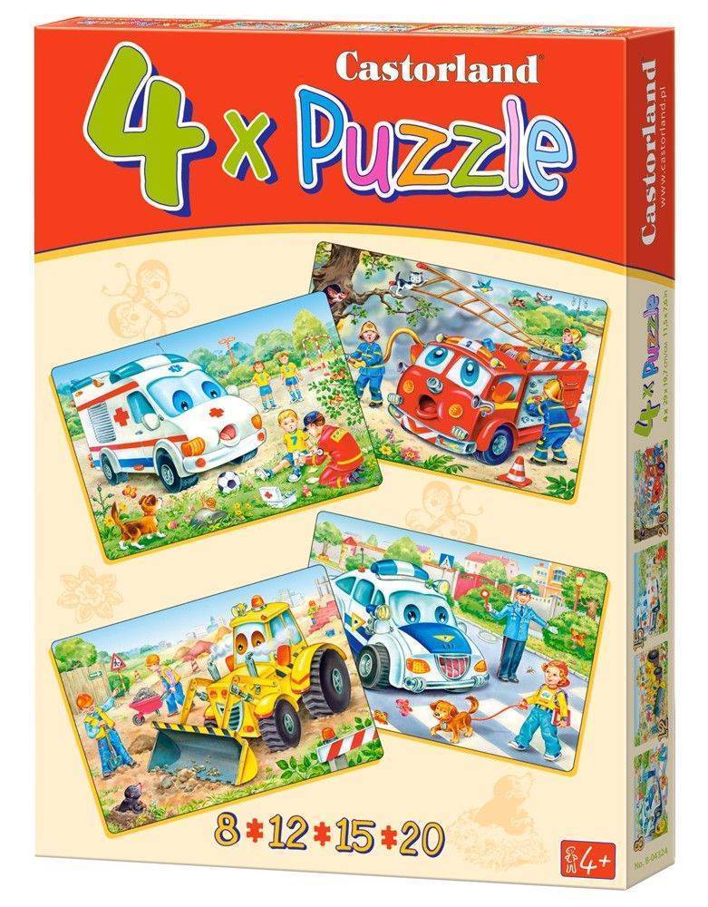 ΠΑΖΛ CASTORLAND FUNNY VEHICLES 4X 55ΤΜΧ CASTORLAND