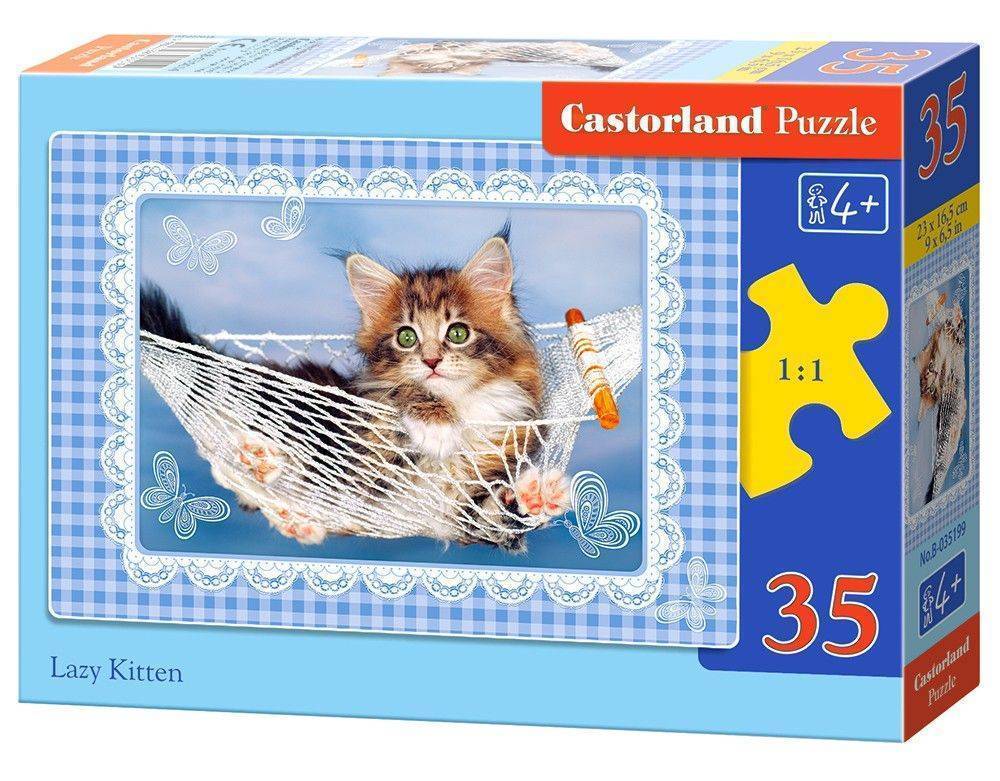 ΠΑΖΛ CASTORLAND LAZY KITTEN 35ΤΜΧ CASTORLAND