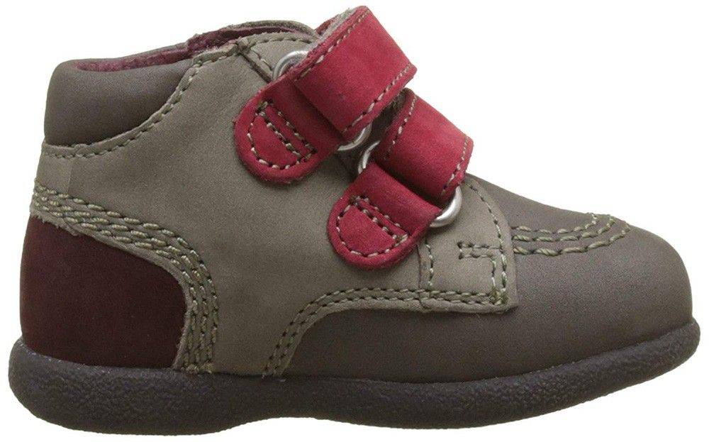 ΠΑΠΟΥΤΣΙ KICKERS BABYSKRATCH ΓΚΡΙ/ΡΟΖ (EU:20)