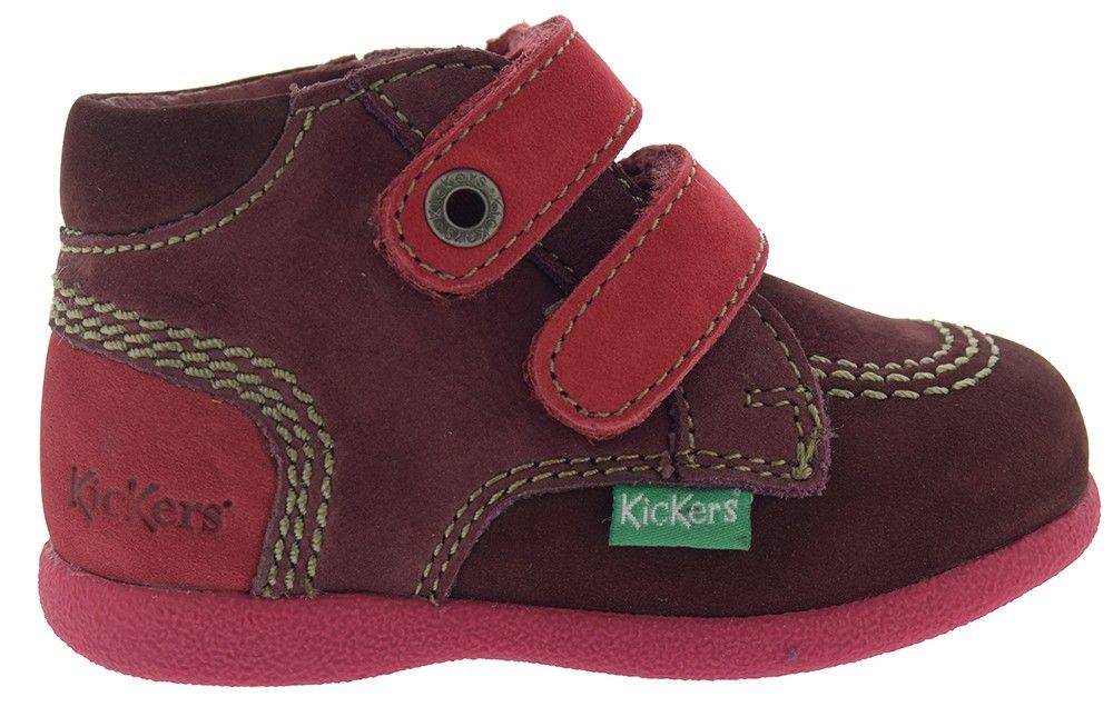 ΠΑΠΟΥΤΣΙ KICKERS BABYSKRATCH ΜΠΟΡΝΤΩ/ΦΟΥΞΙΑ (EU:19)