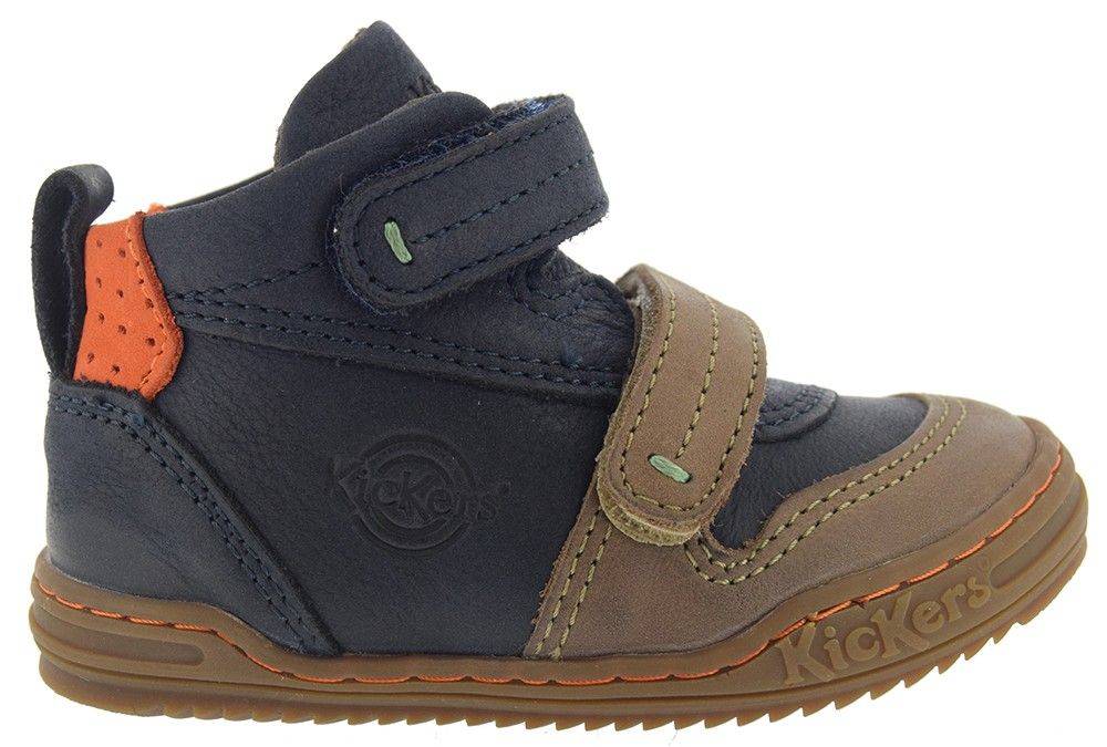 ΜΠΟΤΑΚΙ KICKERS JINTABA ΣΚΟΥΡΟ ΜΠΛΕ/ΜΠΕΖ (EU:23)