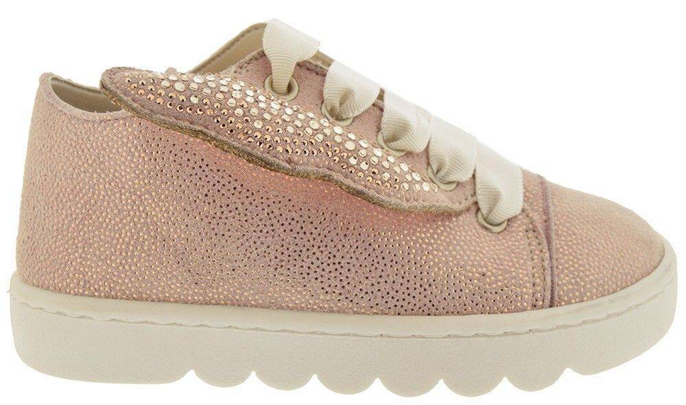 ΔΕΡΜΑΤΙΝΑ SNEAKERS BABYWALKER ΜΕ ΠΟΥΑ ΜΟΤΙΒΟ ΡΟΖ (EU:24) BABYWALKER