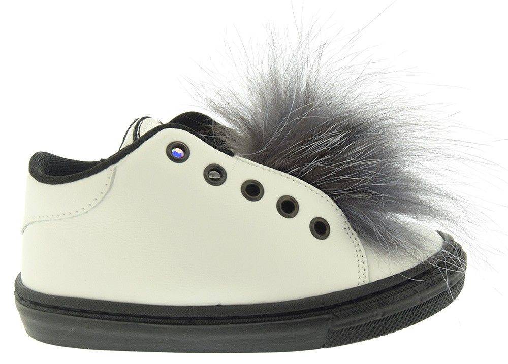 ΔΕΡΜΑΤΙΝΑ SNEAKERS BABYWALKER ΚΟΥΚΟΥΒΑΓΙΑ ΛΕΥΚΟ/ΜΑΥΡΟ (EU:23)