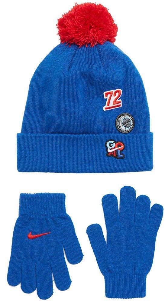 ΣΕΤ ΣΚΟΥΦΟΣ ΚΑΙ ΓΑΝΤΙΑ NIKE PATCH PLAY ΜΠΛΕ ΡΟΥΑ (ONE SIZE) NIKE