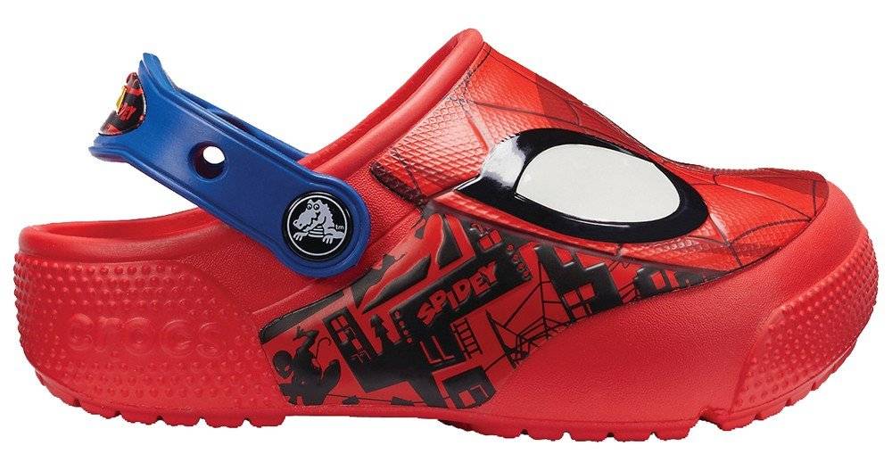 ΠΑΠΟΥΤΣΙΑ ΘΑΛΑΣΣΗΣ CROCS FUNLAB SPIDERMAN LIGHT CLOGS K FLAME ΚΟΚΚΙΝΟ (EU:20/21) CROCS