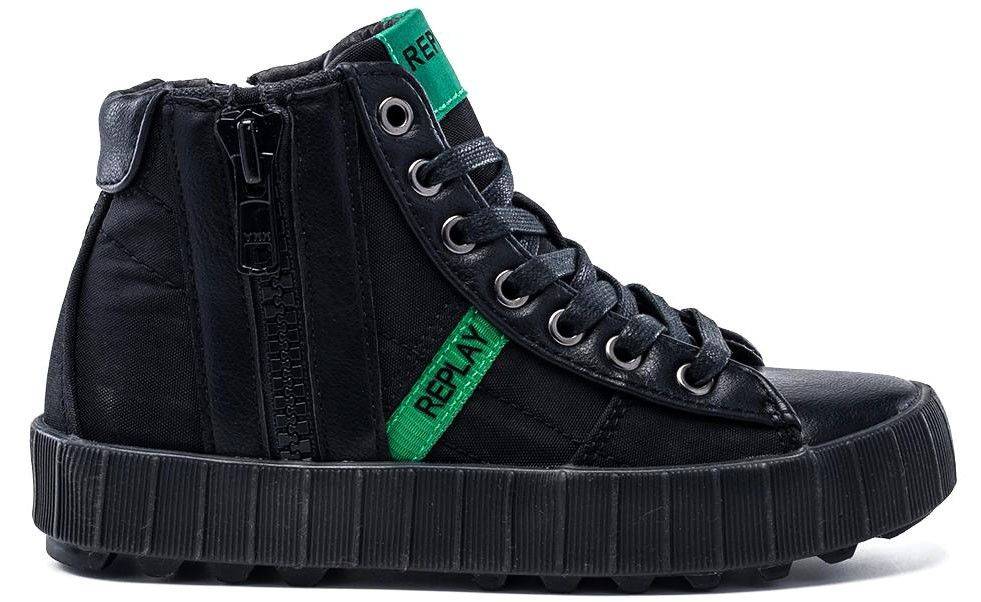 ΠΑΠΟΥΤΣΙ REPLAY GEORGE JV220005S-1650 ΜΑΥΡΟ (EU:34) REPLAY