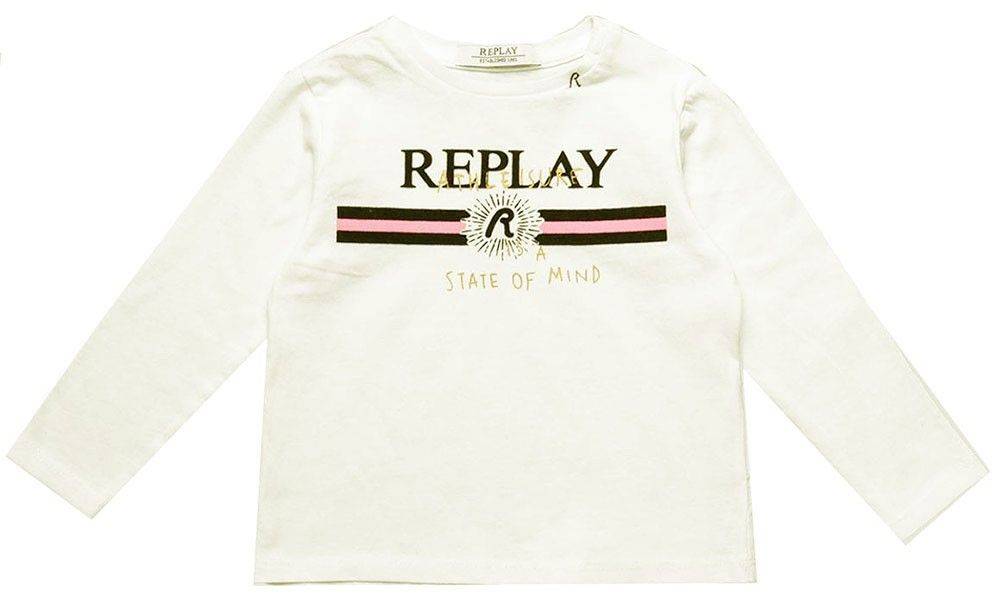 REPLAY ΜΠΛΟΥΖΑ ΜΑΚΡΥΜΑΝΙΚΗ REPLAY PG7091.064.20994-869 ΕΚΡΟΥ (80 ΕΚ.)-(12-18ΜΗΝΩΝ)