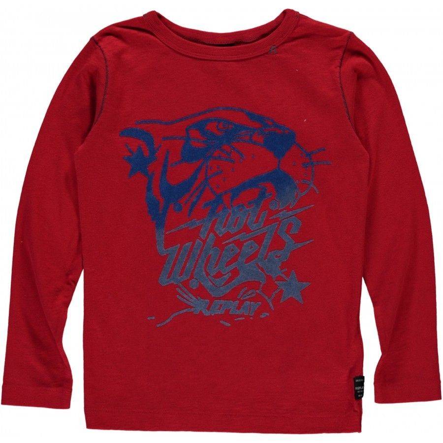 ΜΠΛΟΥΖΑ ΜΑΚΡΥΜΑΝΙΚΗ REPLAY SB7110.050.22336-357 ΚΟΚΚΙΝΟ (140 ΕΚ.)-(10 ΕΤΩΝ) REPLAY