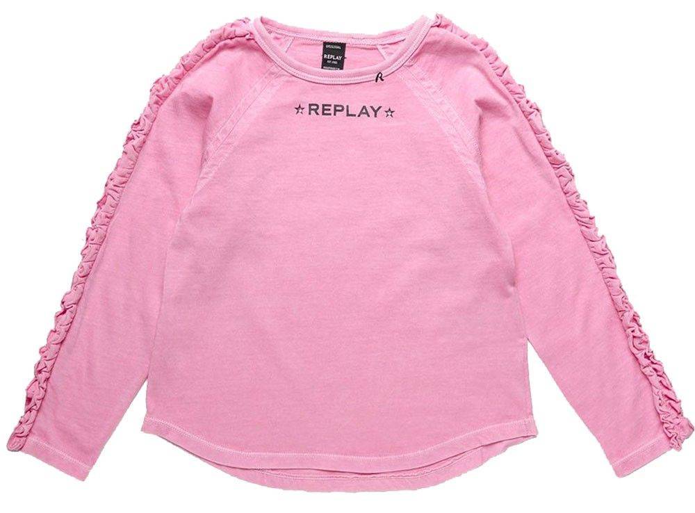 REPLAY ΜΠΛΟΥΖΑ ΜΑΚΡΥΜΑΝΙΚΗ REPLAY SG7126.050.22038G-363 ΡΟΖ (128 ΕΚ.)-(8 ΕΤΩΝ)