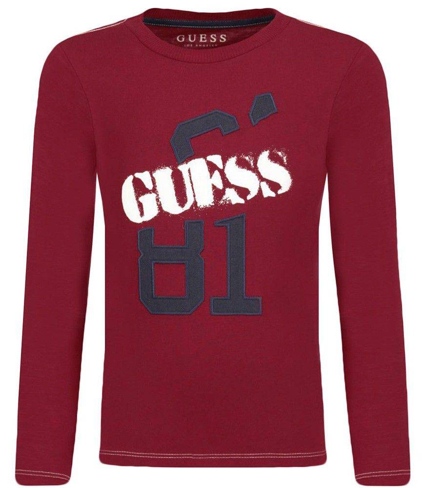 ΜΠΛΟΥΖΑ ΜΑΚΡΥΜΑΝΙΚΗ GUESS KIDS N84I23 K7C10 LIWT ΚΟΚΚΙΝΟT (96-104EΚ.)-(3-4ΕΤΩΝ)