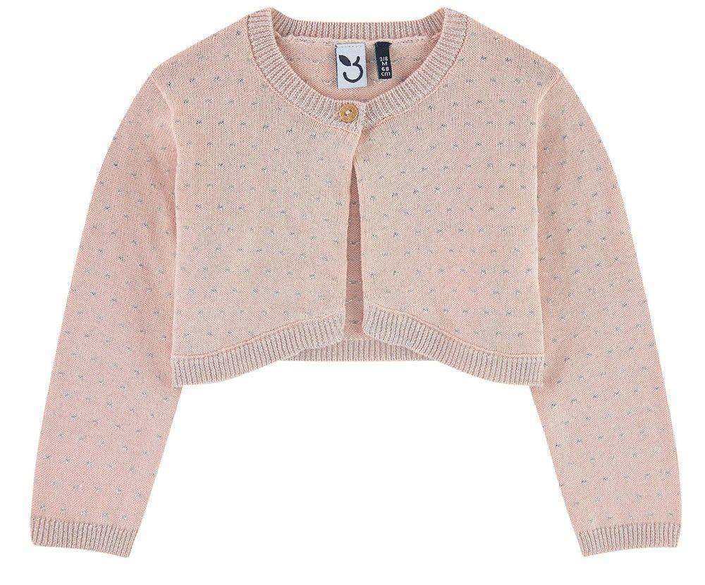 ΜΠΟΛΕΡΟ/ΖΑΚΕΤΑ 3 POMMES 3M18022 ΡΟΖ (92CM)-(18M-2A) 3 POMMES