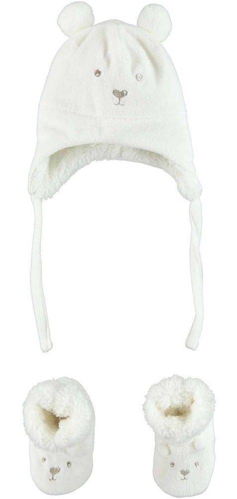 IDO ΣΕΤ ΒΡΕΦΙΚΟΣ ΣΚΟΥΦΟΣ ΚΑΙ ΠΑΠΟΥΤΣΑΚΙΑ ΑΓΚΑΛΙΑΣ IDO 4.V131/71 ΛΕΥΚΟ (OS)