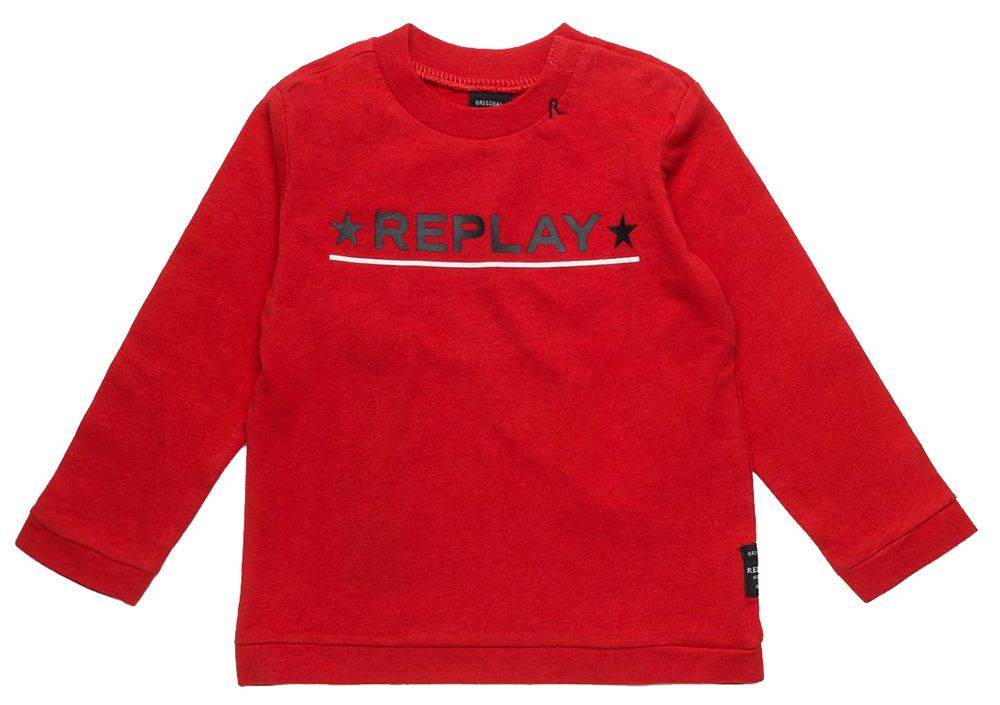 ΜΠΛΟΥΖΑ ΜΑΚΡΥΜΑΝΙΚΗ REPLAY PB7054.068.2660-357 ΚΟΚΚΙΝΟ (80 ΕΚ.)-(12-18ΜΗΝΩΝ)