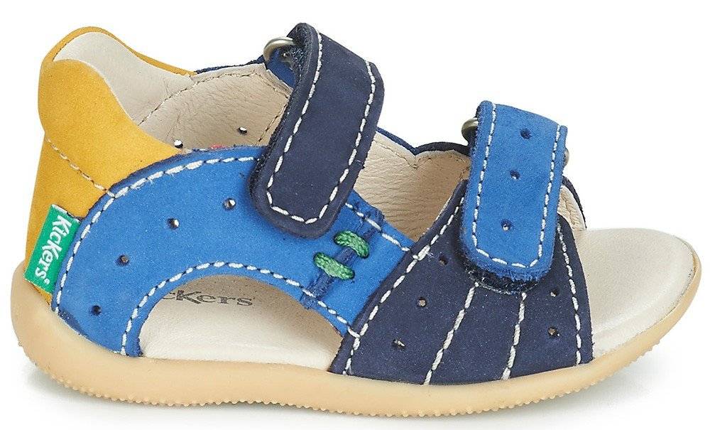 ΠΕΔΙΛΟ KICKERS BOPING 279117 ΣΚΟΥΡΟ ΜΠΛΕ/ΜΠΛΕ/ΚΙΤΡΙΝΟ (EU:20) KICKERS