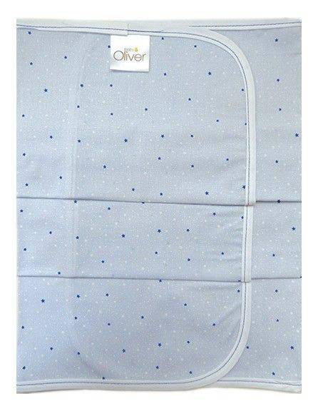 BABY OLIVER ΠΑΝΑ ΑΓΚΑΛΙΑΣ ΧΑΣΕ BABY OLIVER ΑΣΤΕΡΙ ΡΕΛΙ ΜΠΛΕ 80X80CM
