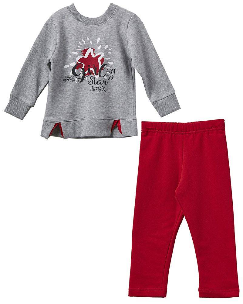 ΦΟΡΜΑ ΠΑΙΔΙΚΗ REFLEX GIRL STAR 74275 ΓΚΡΙ/ΚΟΚΚΙΝΟ (86ΕΚ.)-(12-18ΜΗΝΩΝ) REFLEX