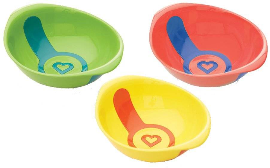 ΣΕΤ 3 ΜΠΟΛ ΓΕΥΜΑΤΟΣ ΜΕ ΕΝΔΕΙΞΗ ΘΕΡΜΟΚΡΑΣΙΑΣ MUNCHKIN 3 WHITE HOT BOWLS 12ΜΗΝΩΝ+ ΠΟΛΥΧΡΩΜΟ MUNCHKIN