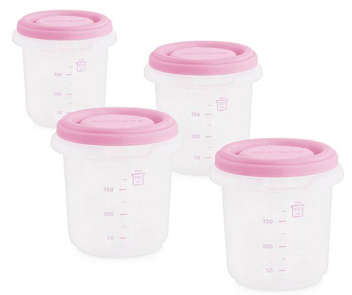 MINILAND ΔΟΧΕΙΑ ΦΑΓΗΤΟΥ MINILAND ΡΟΖ 250ML 4 ΤΜΧ