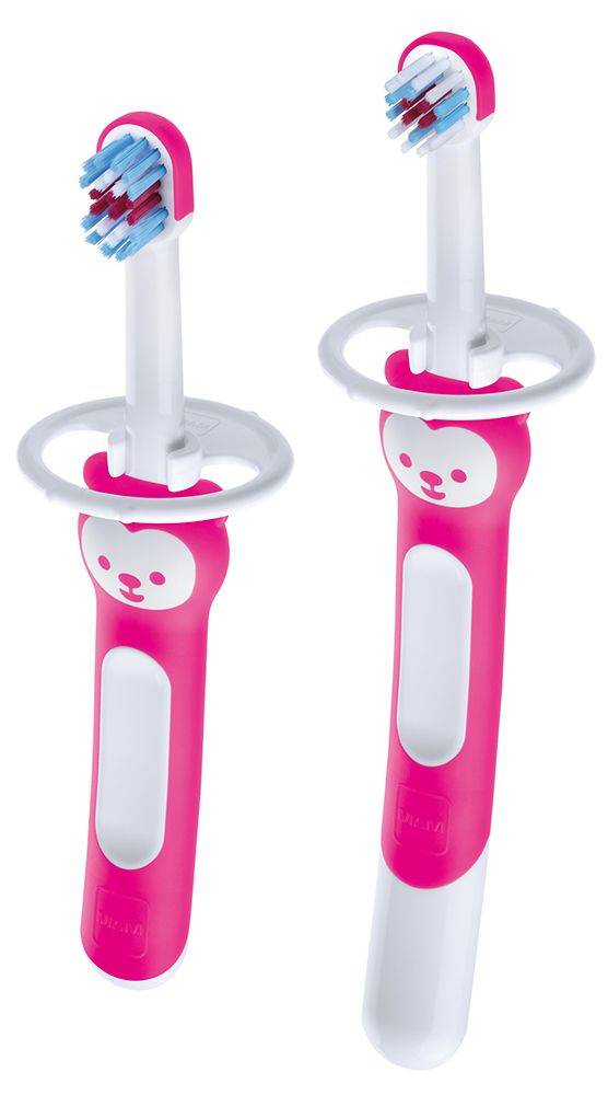 MAM ΣΕΤ ΟΔΟΝΤΙΚΗΣ ΦΡΟΝΤΙΔΑΣ MAM LEARN TO BRUSH ΡΟΖ (9001616705564)