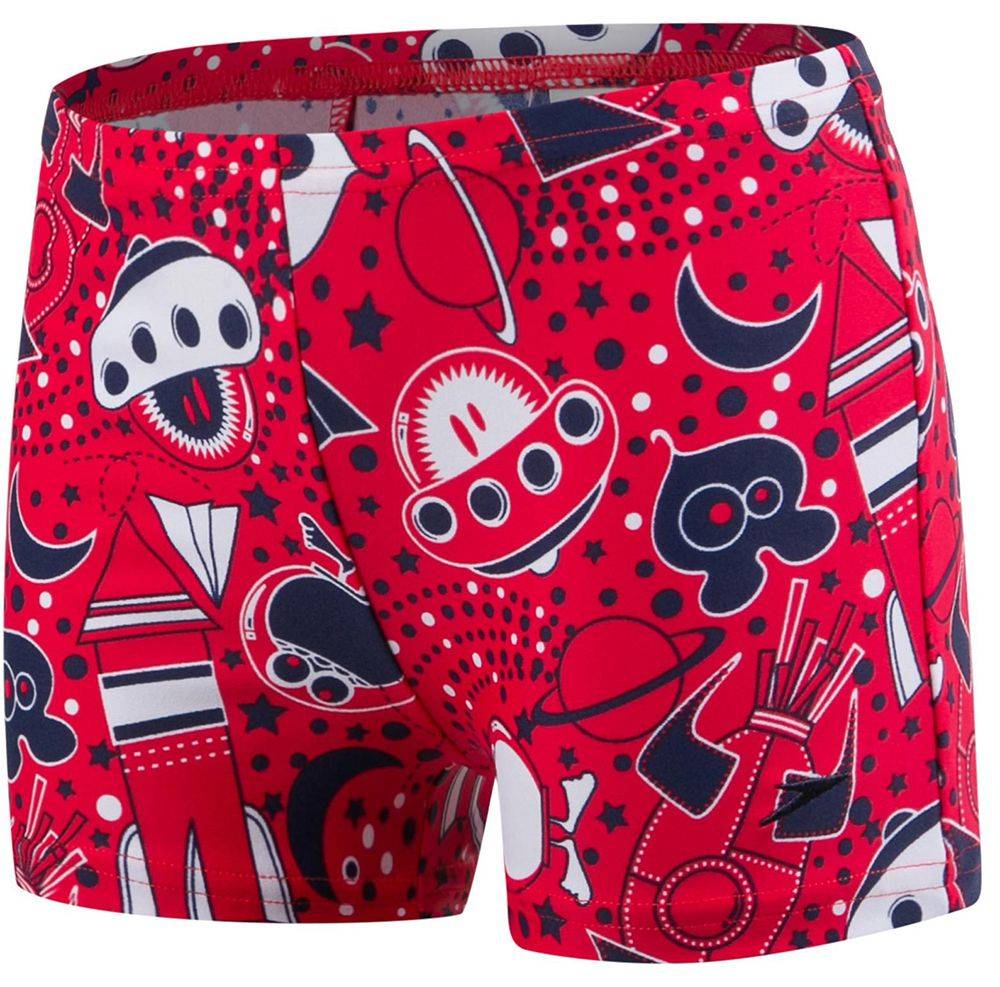 ΜΑΓΙΟ BOXER SPEEDO SPACE TRAVELLER ESSENTIAL ALLOVER AQUASHORT RISK ΚΟΚΚΙΝΟ (74-80ΕΚ.)-(6-9 ΜΗΝΩΝ)