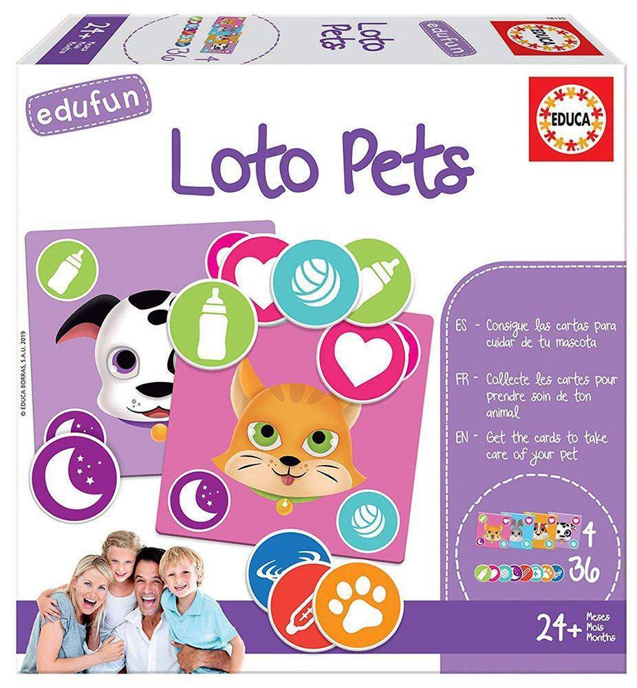 ΠΑΖΛ EDUCA BABY HAPPY PETS 4 ΚΟΜΜΑΤΙΑ (18125)