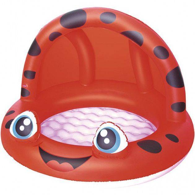 ΠΙΣΙΝΑ ΦΟΥΣΚΩΤΗ BESTWAY ΜΕ ΣΚΙΑΣΤΡΟ ΚΟΚΚΙΝΗ BESTWAY