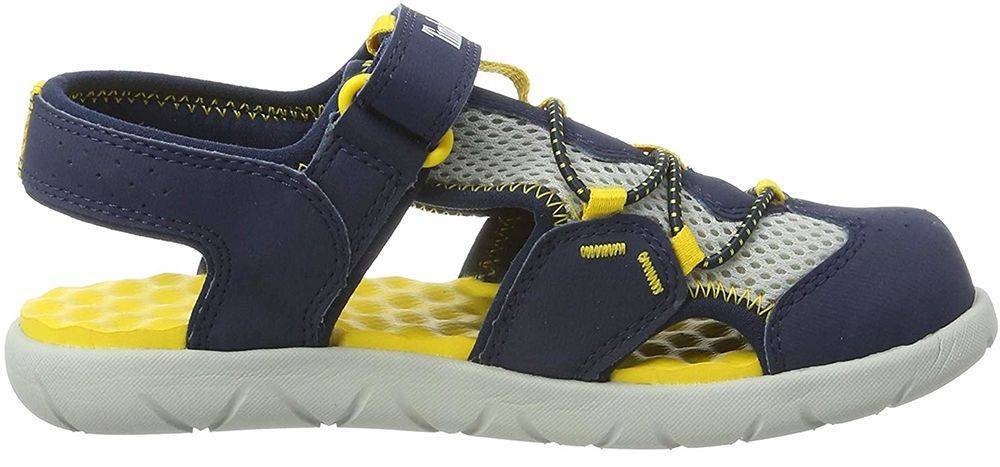 TIMBERLAND ΠΑΠΟΥΤΣΟΠΕΔΙΛΑ TIMBERLAND PERKINS ROW FISHERMAN ΣΚΟΥΡΟ ΜΠΛΕ/ΚΙΤΡΙΝΟ (EU:23)