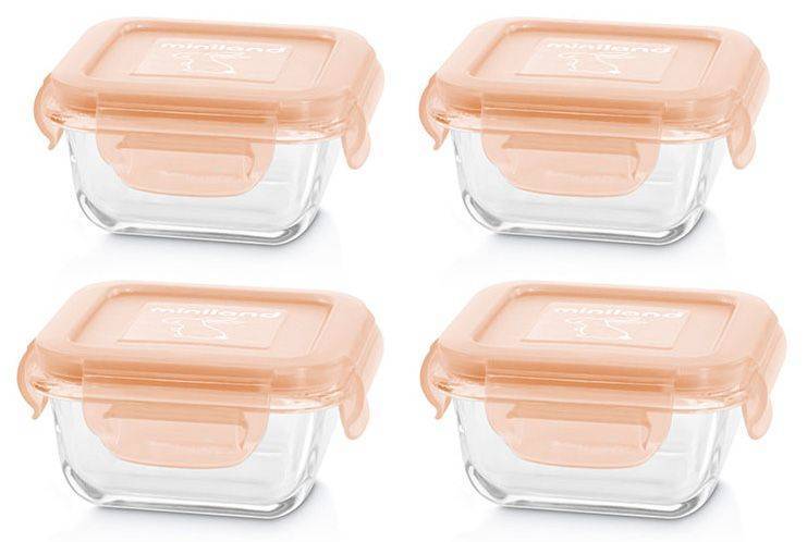 MINILAND ΣΕΤ ΔΟΧΕΙΟ ΦΑΓΗΤΟΥ MINILAND NATURSQUARE BUNNY 4ΤΜΧ