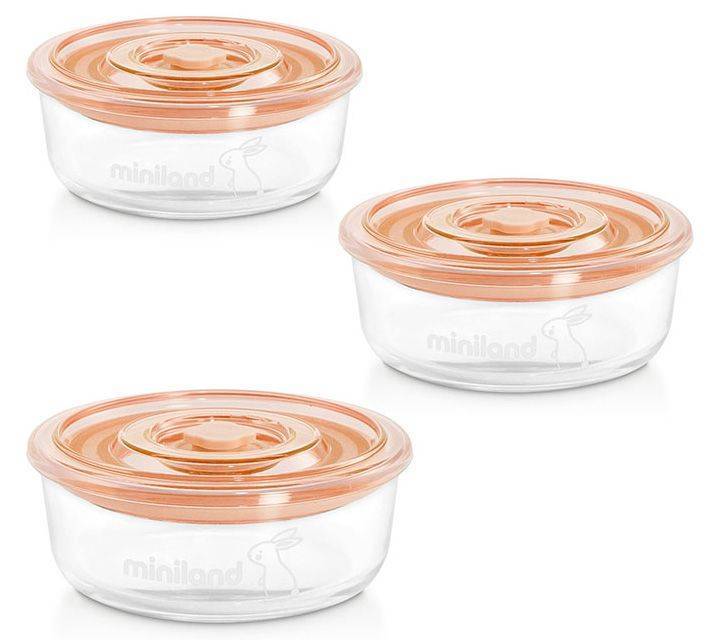 ΣΕΤ ΔΟΧΕΙΟ ΦΑΓΗΤΟΥ MINILAND NATURROUND BUNNY 3ΤΜΧ MINILAND