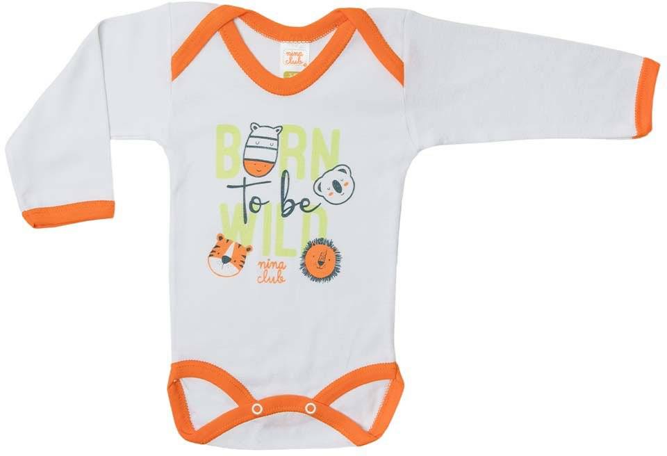 ΖΙΠΟΥΝΑΚΙ NINA CLUB 74 ΜΑΚΡΥΜΑΝΙΚΟ ΠΟΡΤΟΚΑΛΙ (80CM)-(12-18 ΜΗΝΩΝ)