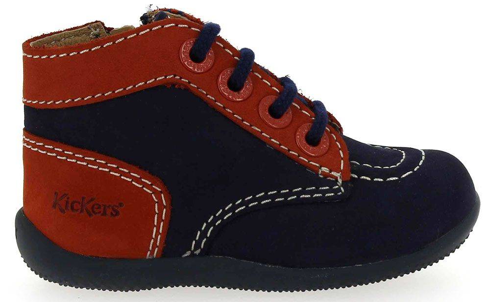 ΜΠΟΤΑΚΙ KICKERS BONZIP 653090 ΣΚΟΥΡΟ ΜΠΛΕ/ΠΟΡΤΟΚΑΛΙ (EU:20)