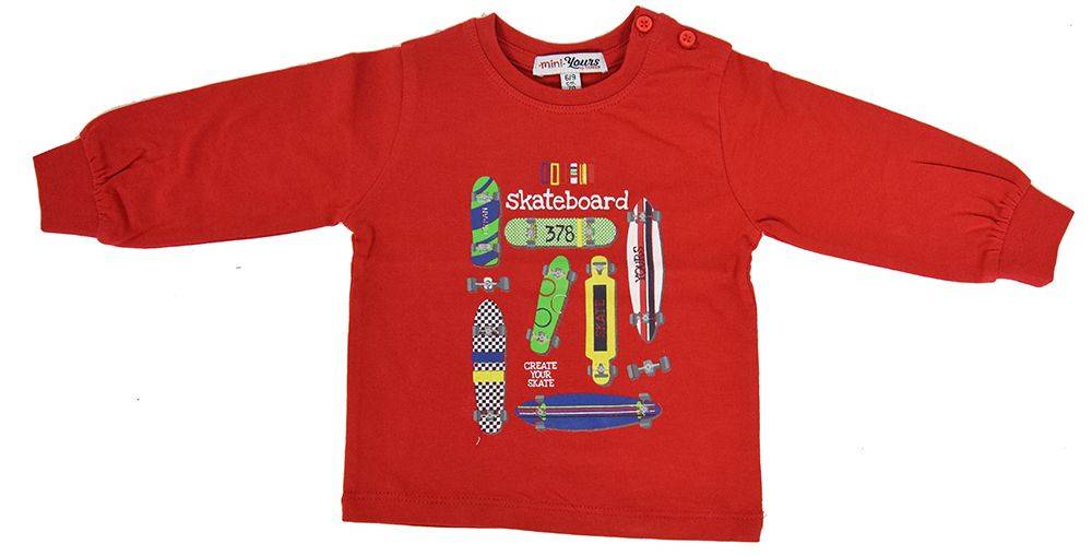 YOURS ΜΠΛΟΥΖΑ ΜΑΚΡΥΜΑΝΙΚΗ YOURS B1741 ΚΟΚΚΙΝΟ (75 ΕΚ.)-(9-12 ΜΗΝΩΝ)