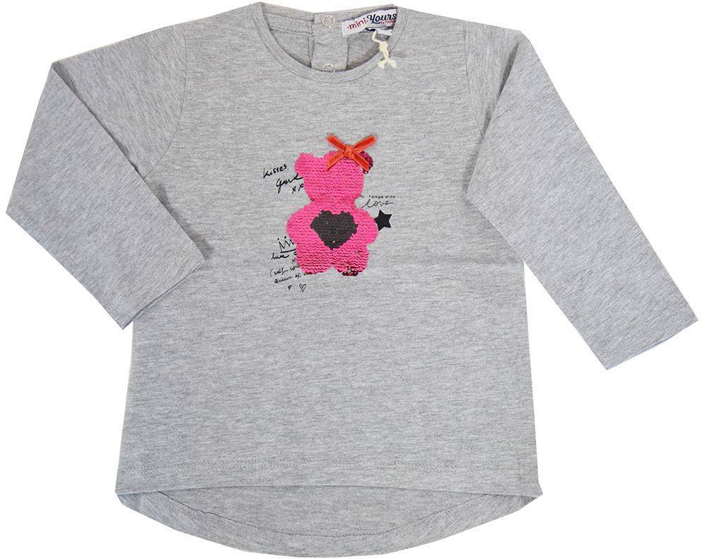 ΜΠΛΟΥΖΑ ΜΑΚΡΥΜΑΝΙΚΗ YOURS Y5272 ΓΚΡΙ (80 ΕΚ.)-(12-18 ΜΗΝΩΝ) YOURS