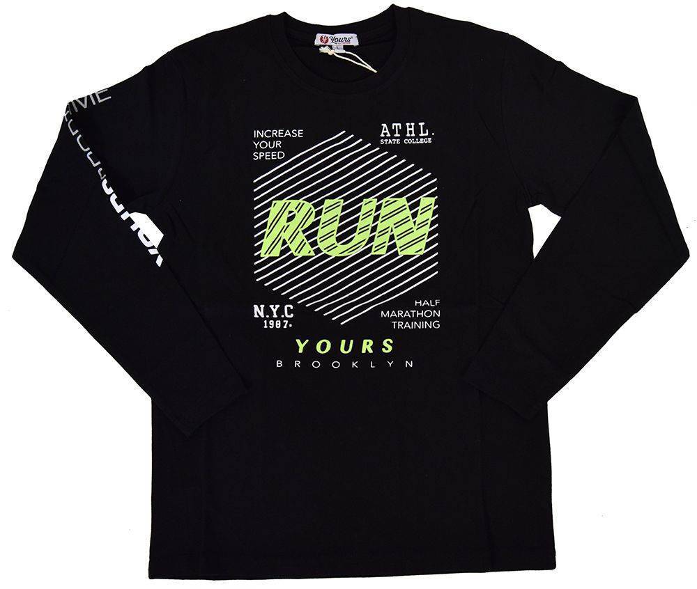 ΜΠΛΟΥΖΑ ΜΑΚΡΥΜΑΝΙΚΗ YOURS Y5611 ΜΑΥΡΟ (152 ΕΚ.)-(LARGE) YOURS