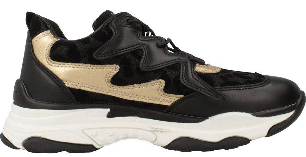 ΠΑΠΟΥΤΣΙΑ LULU TANIA LS400003S ΜΑΥΡΟ/ΧΡΥΣΟ (EU:33) LULU