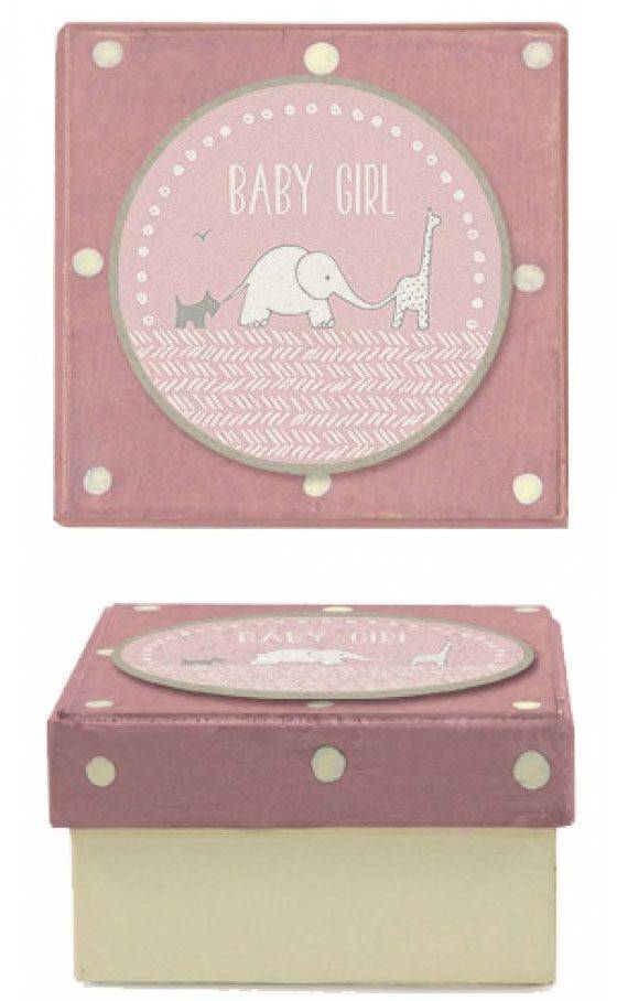 OEM ΚΟΥΤΑΚΙ EAST OF INDIA BABY GIRL ΠΟΥΑ ΛΙΛΑ 6X6X3.5CM