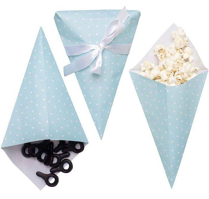 ΧΑΡΤΙΝΑ ΧΩΝΑΚΙΑ JABADABADO ΓΑΛΑΖΙΟ 15X15X19CM 6ΤΜΧ JABADABADO