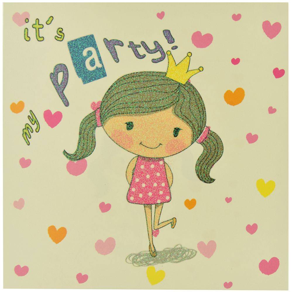 ΠΡΟΣΚΛΗΤΗΡΙΑ PARTY PHOTO FRAMES ΚΟΡΙΤΣΙ 11.5X11.5CM ΠΡΙΓΚΙΠΙΣΣΑ