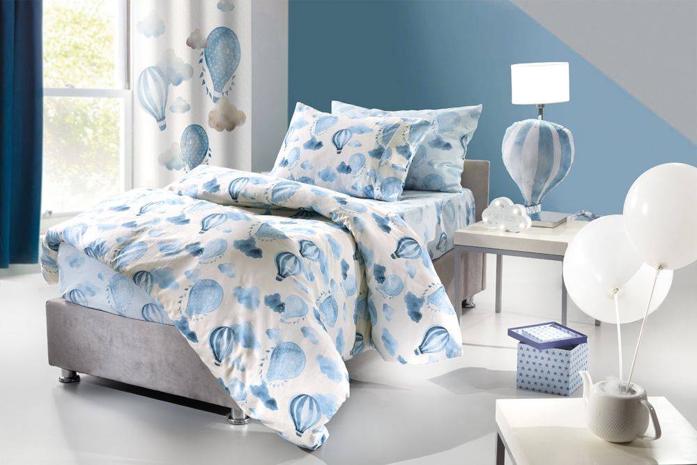 ΕΦΗΒΙΚΗ ΠΑΠΛΩΜΑΤΟΘΗΚΗ GUY LAROCHE DREAM ΛΕΥΚΟ/ΓΑΛΑΖΙΟ 163X225CM SAINT CLAIR