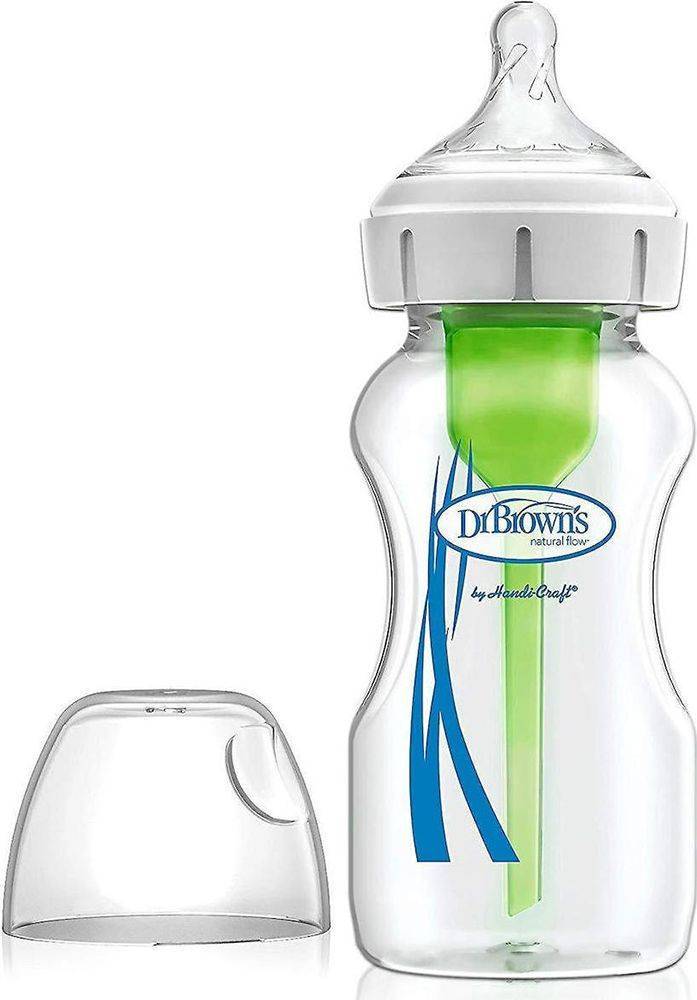 DR BROWNS ΜΠΙΜΠΕΡΟ ΓΥΑΛΙΝΟ DR.BROWN'S NATURAL FLOW OPTIONS ΜΕ ΦΑΡΔΥ ΛΑΙΜΟ 270ML 1ΤΜΧ. (91700)