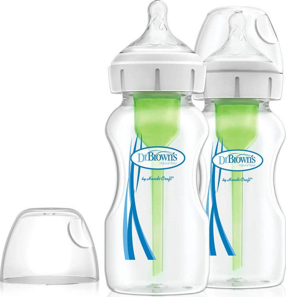 ΜΠΙΜΠΕΡΟ ΓΥΑΛΙΝΟ DR.BROWN&amp;#039;S NATURAL FLOW OPTIONS ΜΕ ΦΑΡΔΥ ΛΑΙΜΟ 270ML 2ΤΜΧ. (92700)