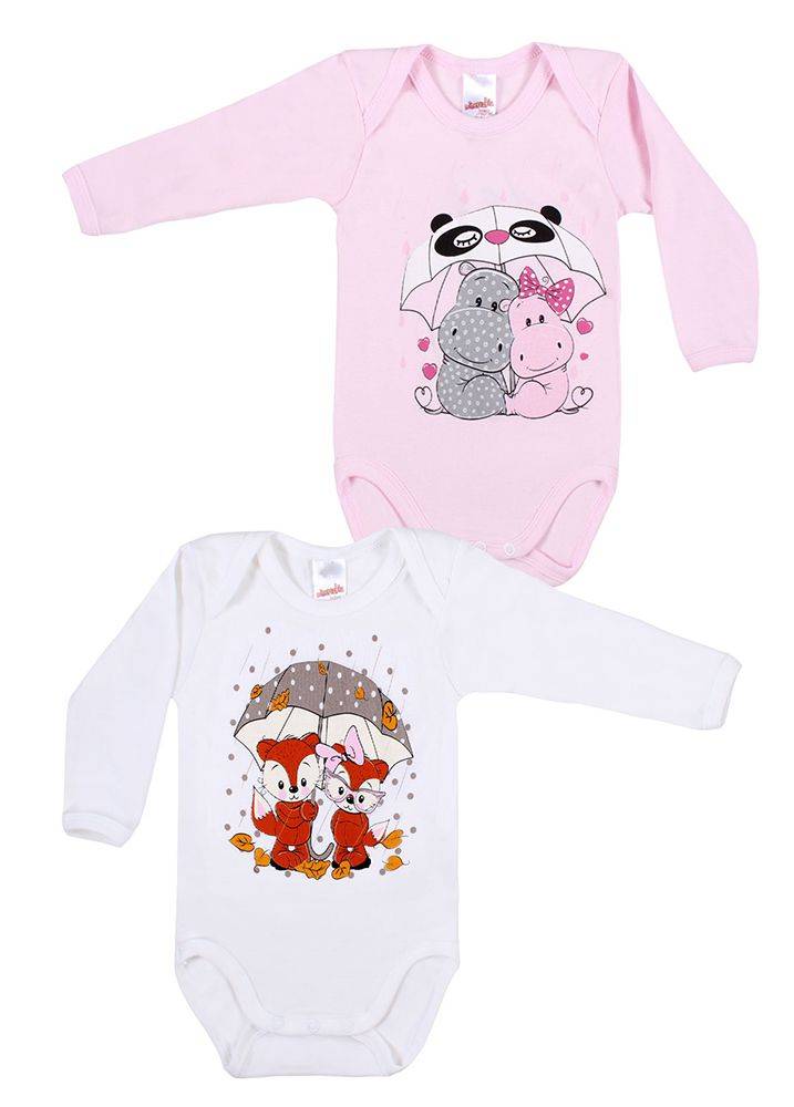 ΦΟΡΜΑΚΙΑ MINERVA ΜΑΚΡΥ ΜΑΝΙΚΙ UMBRELLA ΡΟΖ/ΛΕΥΚΟ (86ΕΚ.)-(12-18 ΜΗΝΩΝ) (2TMX)