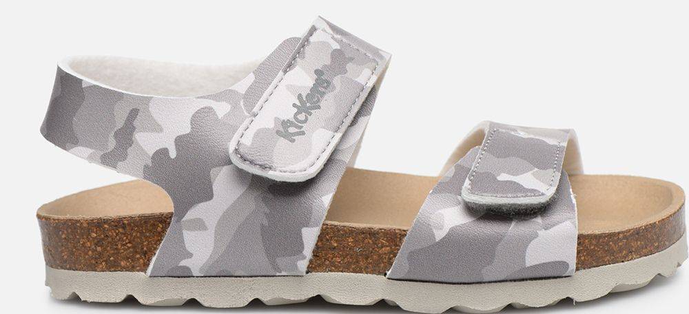 ΣΑΝΔΑΛΙΑ KICKERS SUMMERKRO 785450 ΠΑΡΑΛΛΑΓΗΣ ΓΚΡΙ (EU:19)