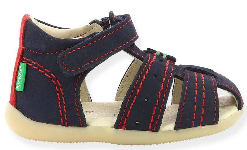 KICKERS ΠΑΠΟΥΤΣΟΠΕΔΙΛΟ KICKERS BIGBAZAR-2 785422 ΣΚΟΥΡΟ ΜΠΛΕ/ΚΟΚΚΙΝΟ (EU:21)