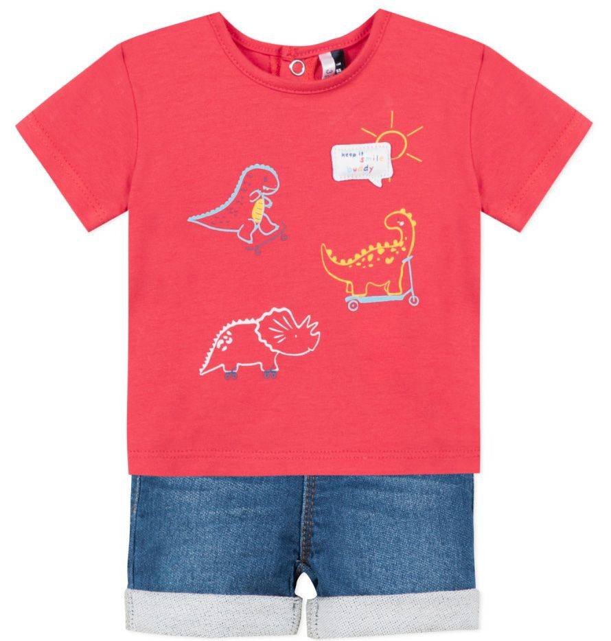 ΣΕΤ 3 POMMES 3Q37071 ΚΟΚΚΙΝΟ/ΜΠΛΕ (12 ΜΗΝΩΝ)-(80CM)