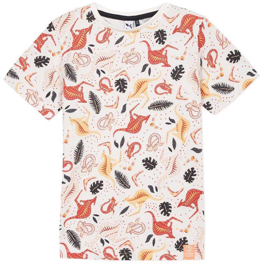T-SHIRT 3 POMMES 3Q10105 ΕΚΡΟΥ/ΠΟΛΥΧΡΩΜΟ (7-8 ΕΤΩΝ)-(128CM) 3 POMMES
